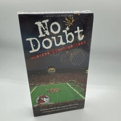 Sealed No Doubt Huskers Light Up 1997 VHS Nebraska Football Highlight Film New - Image 1 of 4