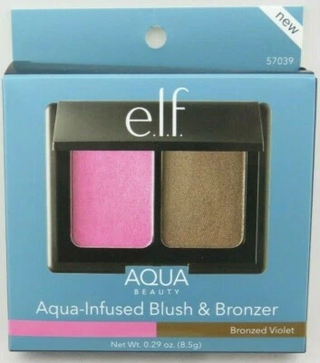E.L.F.  Aqua Beauty Aqua-Infused Blush & Bronzer - Bronzed Violet 0.29 oz - Image 1 of 2