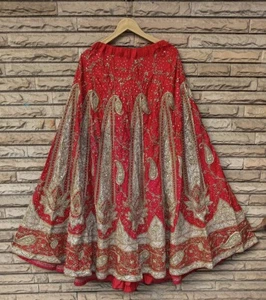 Indian Skirt Lehenga Woman Wedding Dress Vintage Embroidered skirt VSS1005 - Picture 1 of 7