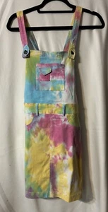 Like an Angel Pastel Tie Dyed Overall Dress Women Girl Size S (D8) - Picture 1 of 5