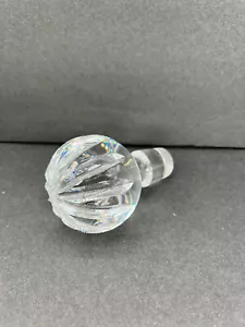 Karaffe Glas Flasche Stopfen Ersatz Runde Kristall Klar Kugel 3,5" Hoch - Bild 1 von 7