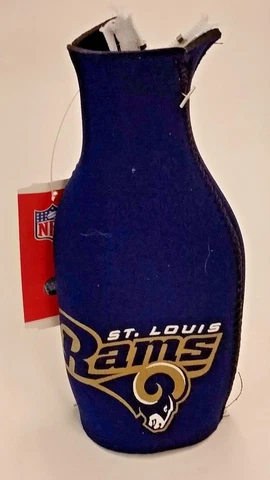 NFL St. Louis Rams Bottle Cooler, Coozie, Koozie, Coolie, NEW (Pack of 2) Cover