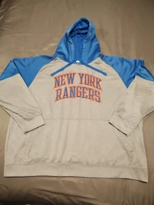 NHL Blue And Gray Hoodie New York RANGERS - Picture 1 of 9