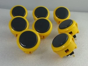 Japan Sanwa Mix Tasten gelb grau 8 Stück Videospiel Arcade Teile OBSF-30 - Bild 1 von 5