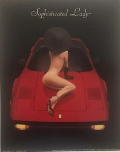 Ferrari 308 Sophisticated Lady 8"x10" From Original Printings Car Poster! Own It - Foto 1 di 1