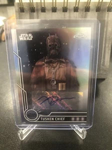 2023 Topps Chrome Star Wars TUSKEN CHIEF AUTO #94 Xavier Jimenez - Foto 1 di 15