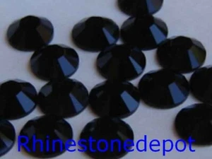 SS20 JET BLACK HOTFIX Preciosa Viva Rhinestones 72 pcs - Picture 1 of 1