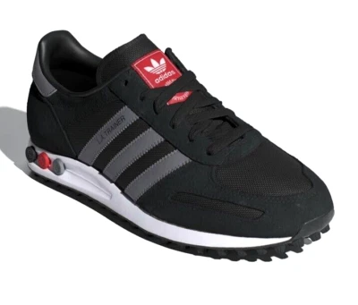 Adidas LA Trainer Mens Originals Shoes Trainers Size 8 - 12  Black / Grey IG1750 - Image 1 of 4