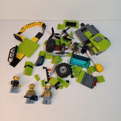 LEGO CITY: Volcano Exploration Truck 60121 Incomplete Lava Rock Drill Green - Image 1 of 4