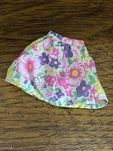 Vintage 90’s Genuine Barbie Skirt Floral Flower Fit & Flare Short - Picture 1 of 6