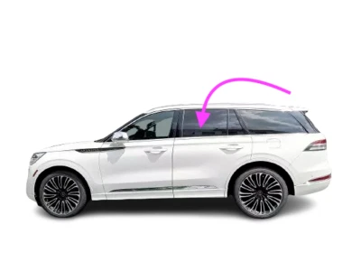 Se adapta a: Lincoln Aviator 2020-2024 4D utilitario puerta trasera izquierda ventana vidrio/oscuro Foto 1 de 4