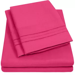 Sweet Home Collection 1800 Count Deep Pocket Microfiber Sheet Set Twin, Twin XL - Picture 1 of 99