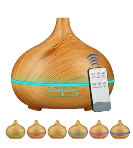 Diffusore di Aromi Umidificatore Aromaterapia Telecomando Oli Essenziali 400ML - Foto 1 di 7
