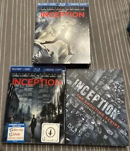 Inception (Blu-ray+DVD+Digital) Best Buy OOP Lenticular Slipcover Script 3-Disc - Picture 1 of 5