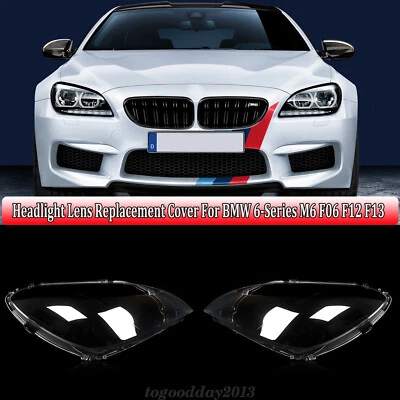 Für BMW 6er M6 F06 F12 F13 Scheinwerferglas Abdeckung Streuscheibe Links Rechts - Imagem 1 de 4
