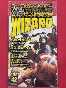 WIZARD #42 FEBRUAR 1995 GUIDE TO COMICS SEALED IN BAG 9.6 NEAR MINT PLUS (NM+) GRADE - Bild 1 von 4