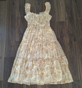 Neu mit Etikett Trixxi geblümtes fließendes Midikleid Größe L Landhaus Kern Sommerkleid adrett - Bild 1 von 8