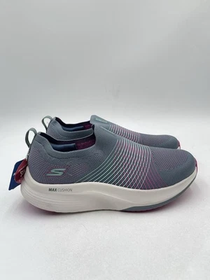 Women’s Skechers GO WALK Max Walker Sally Charcoal/Purple Trainers Size 9 - Image 1 of 4