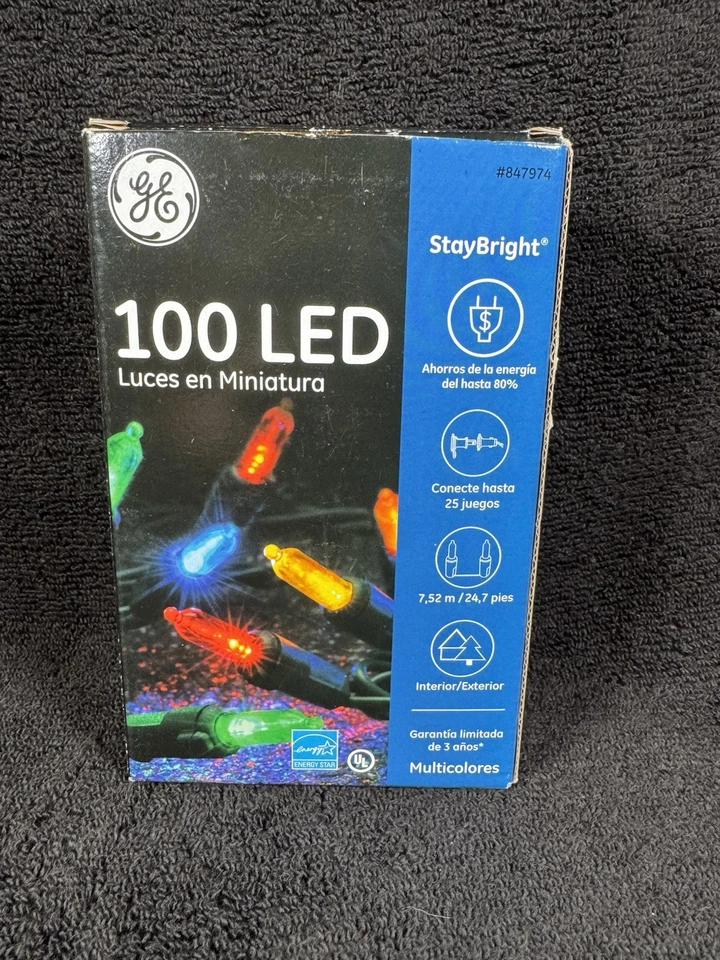GE Stay Bright 100 LED String Light - 90835