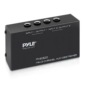 Pyle - 2-Channel Hum Noise Feedback Earth Loop Destroyer PHE300 - Picture 1 of 8