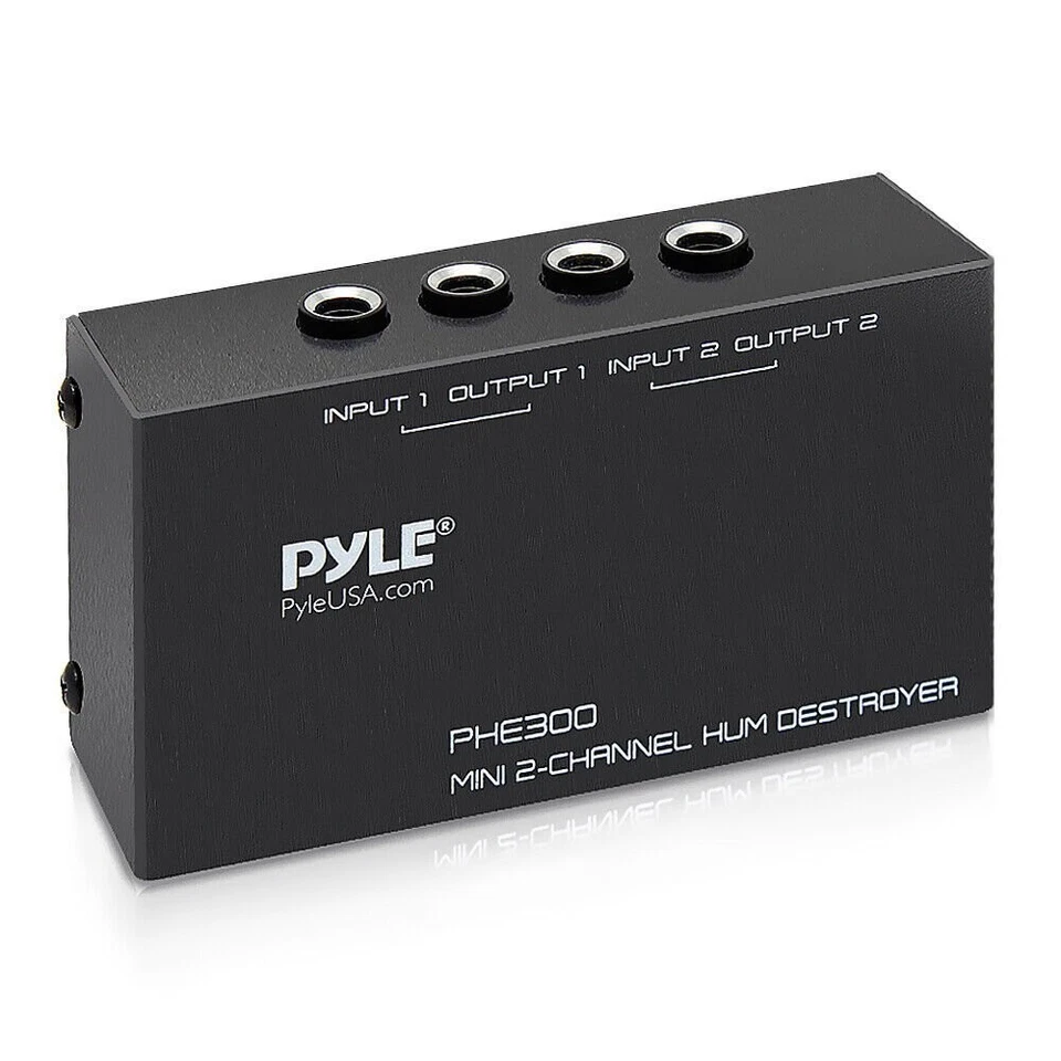 Pyle - PHE300 - 2-Channel Hum Noise Feedback Earth Loop Destroyer