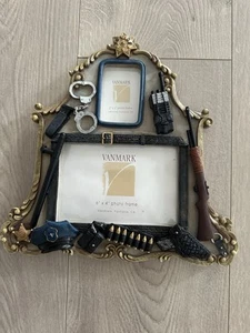 Cornice portafoto vintage agenti di polizia Vanmark idea regalo festa del papà - Foto 1 di 5