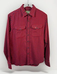 American Eagle Red Super Soft Cotton Flannel Check Shirt Mens Small NWT - Picture 1 of 7