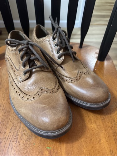 Scarpe Clarks Oxfords Wingtips in pelle marrone 14885 taglia US 8 5 morbide ammortizzate