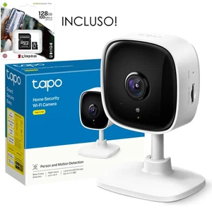 TAPO C100 Telecamera Smart Wi-fi interno FullHD Visione Notturna 128GB MicroSD - Imagen 1 de 5