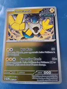 Pokemon Iron Hands SV05: Temporal Forces 061/162 NM/M Reverse Holo - Picture 1 of 2