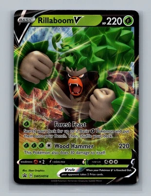 Rillaboom V SWSH014 - Promo - SWSH: Sword & Shield Promo Cards - Image 1 of 2
