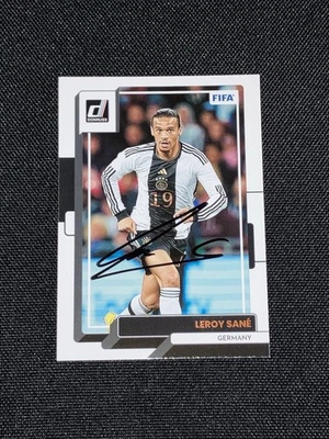 Tarjeta de fútbol Panini Donruss 2022-23 Nº Autógrafo firmado por Leroy Sane Alemania 60 Foto 1 de 3