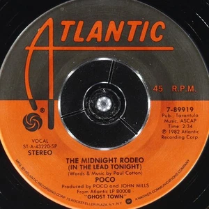 POCO Shoot For The Moon ATLANTIC 7-89919 NM 45rpm 7" 1982 Rock - Picture 1 of 4