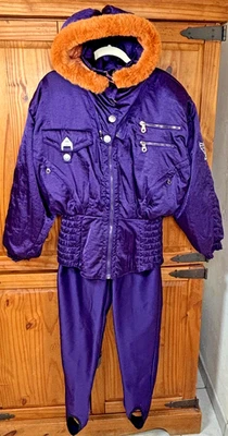 KAELIN Skiing Finesse Snowsuit WOMEN'S Sz M Shimmery Purple Rare Pants /Jacket - Image 1 of 4