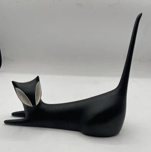 Royal Dux Porzellan Figur schwarze Katze von Jaroslav Ježek - Bild 1 von 8