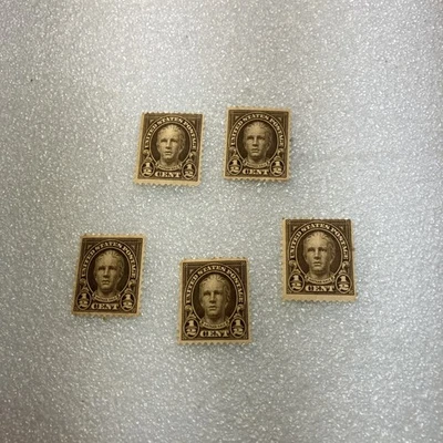 5 of the 1929 MNH/Vtg. US Sc. # 653 "Nathan Hale" 1/2 Cent Stamps; $1 Ships-DEAL - Image 1 of 4