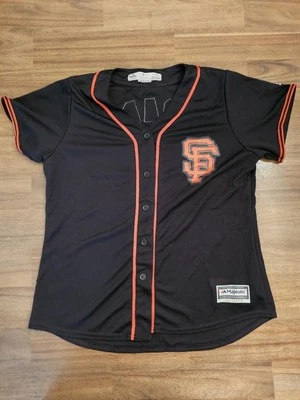 Madison Bumgarner San Fran. Giants Women's XL Black Majestic Cool Base Jersey - Image 1 of 4
