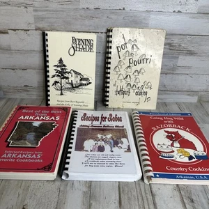 5 VTG Arkansas Cook Books - Evening Shade Burt Reynolds - Stuttgart - Hog Wild - Picture 1 of 13