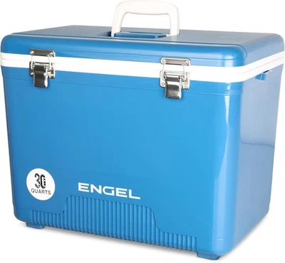 Engel UC30 30qt a prueba de fugas, hermético, enfriador de caja seca | Azul elemental Foto 1 de 4