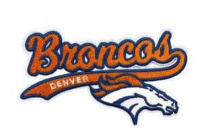 Denver Broncos NFL Football Team Logo zum Aufbügeln Aufnäher Patch - Bild 1 von 3