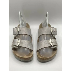 BIRKENSTOCK Women's Gray Metallic Sydney Synthetic Sandals SZ 36(US 5-5.5) - Picture 1 of 9