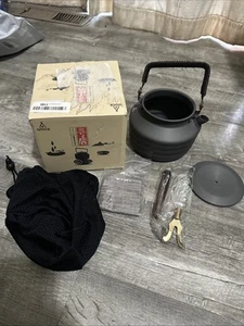 Alocs Camping Kettle CW-K11C New In Box Comes With Canvas Bag - Picture 1 of 4