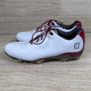 FootJoy FJ DNA Red/White Golf Shoes 53424 Mens Size 10 M OptiFlex - Picture 1 of 10