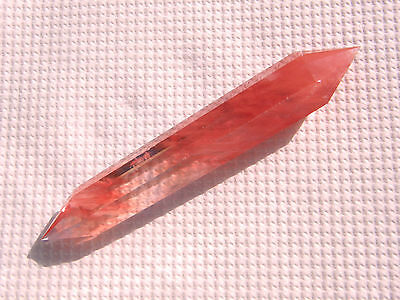 Minerales   Precioso Cristal De Quarzo Biangular Rojo De China  -  2d14   • 11.18€