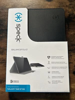 Speck Balance Folio Series Case - Samsung Galaxy Tab S7 5G - Black *NEW IN BOX* - Image 1 of 3