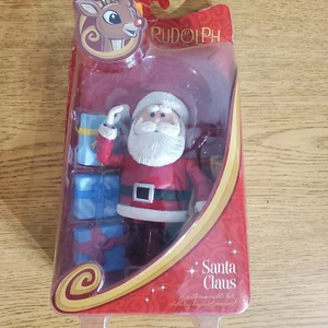 2008 Rudolph the Red Nosed Reindeer Santa Foreverfun New in Box Posable Figure - Picture 1 of 3