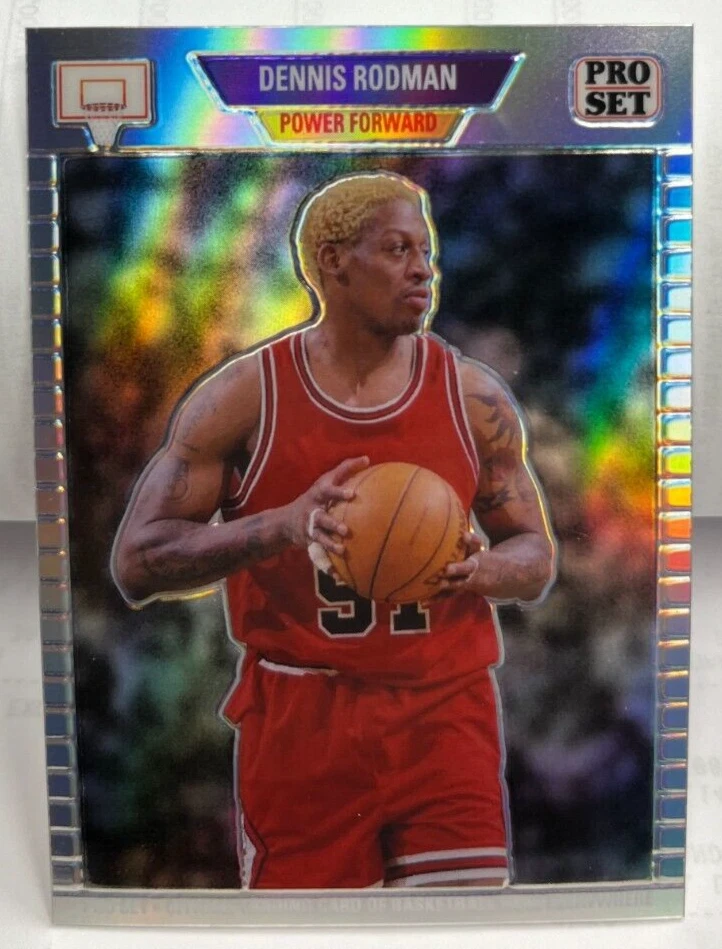 Dennis Rodman 2024 Leaf Pro Set Metal NSCC National SILVER Prismatic #'d 4/20 - Image 1 of 2