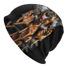 German Shepherd Dog Bonnet Hats Gsd Lover Animal Skullies Beanies Dual-Use Caps