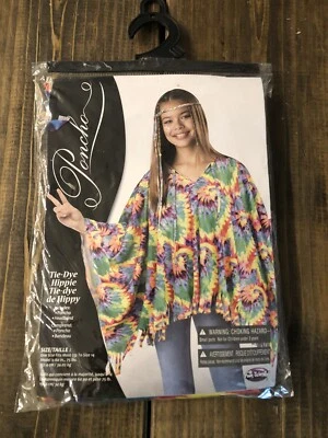 Disfraz Poncho Hippie Halloween Vestido Elegante Foto 1 de 3
