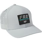 New Fox Racing Adult Serene Grey Blue Flexfit Flex Flit TruDri L/LX Hat Cap Lid
